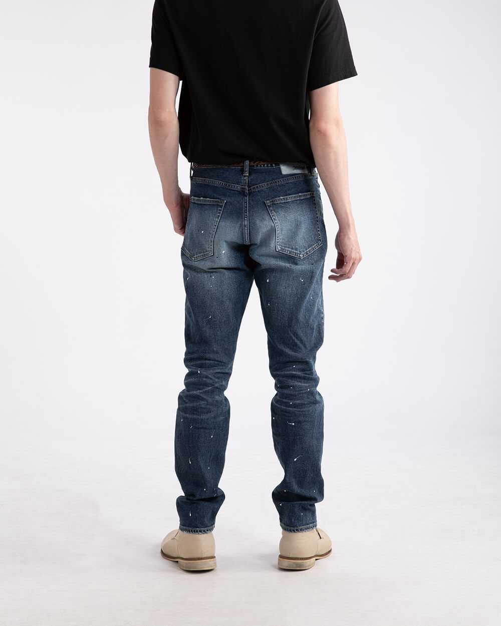 ストレッチストレートデニムパンツ